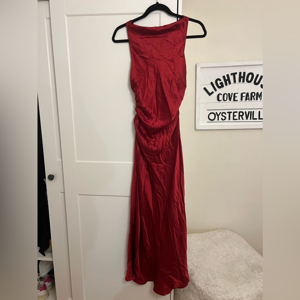 Reformation Casette 100% Silk Midi Dress